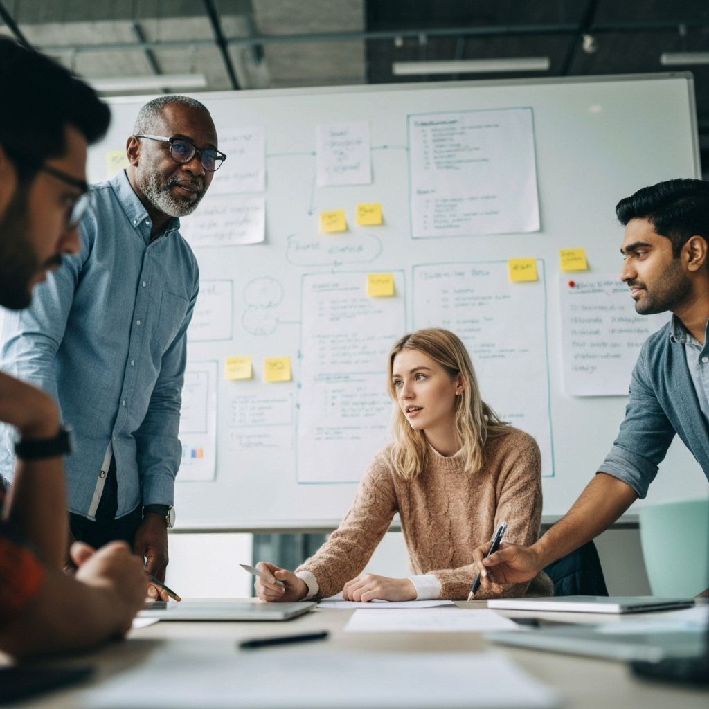 Diverse tech team collaboration